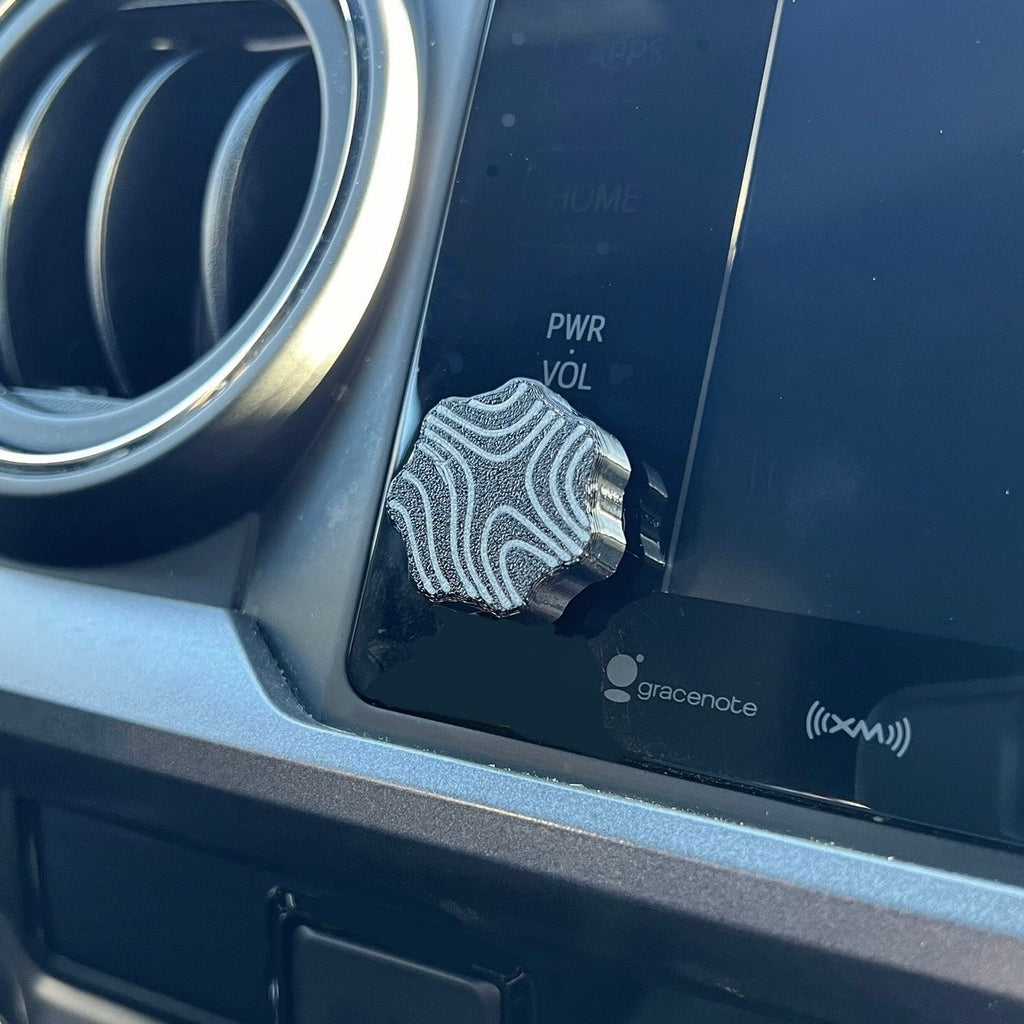 Toyota Tacoma Volume Knob Topography Covers (2016-2019)
