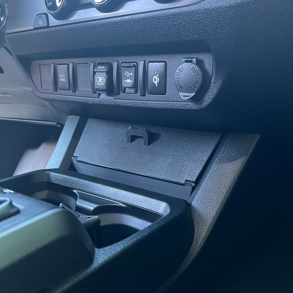 Storage Bin for Toyota Tacoma (2016–2023) – Lower Center Console Organizer