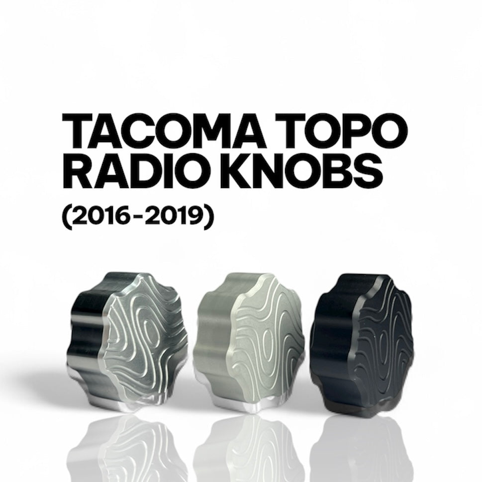 Toyota Tacoma Aluminum Radio Knobs Set (2016-2019)