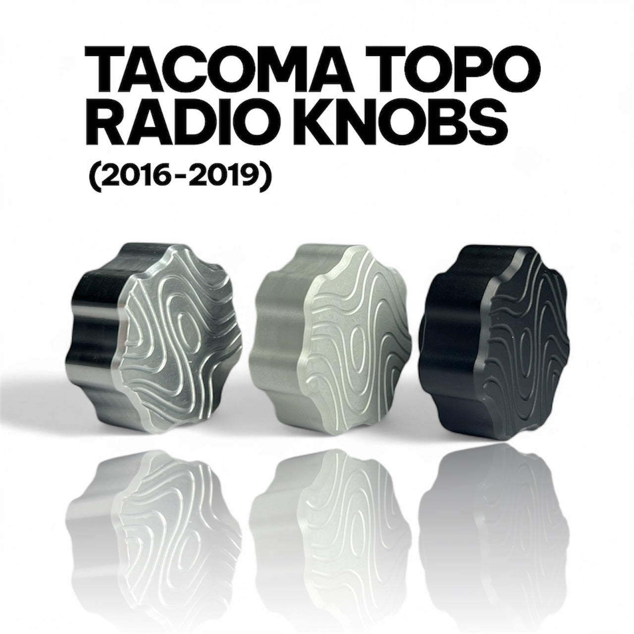 Toyota Tacoma Aluminum Radio Knobs (2016-2019)