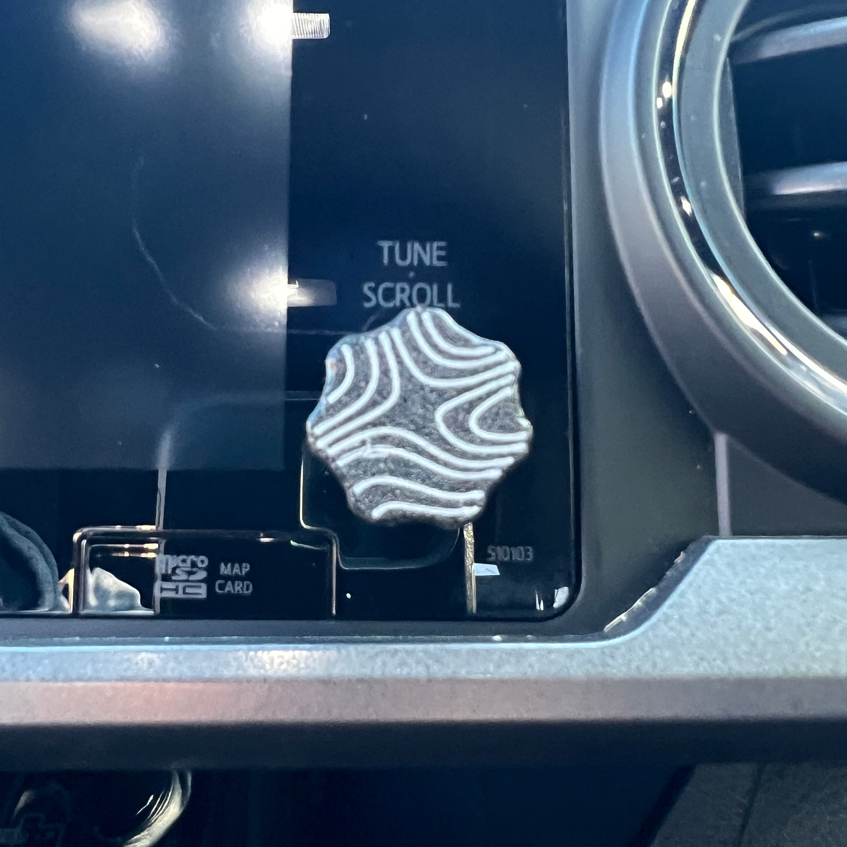 Toyota Tacoma Volume Knob Topography Covers (2016-2019)